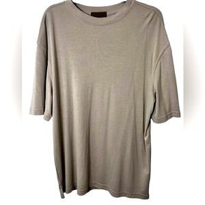 Sette Ponti Tan Short Sleeve Knit Top XL